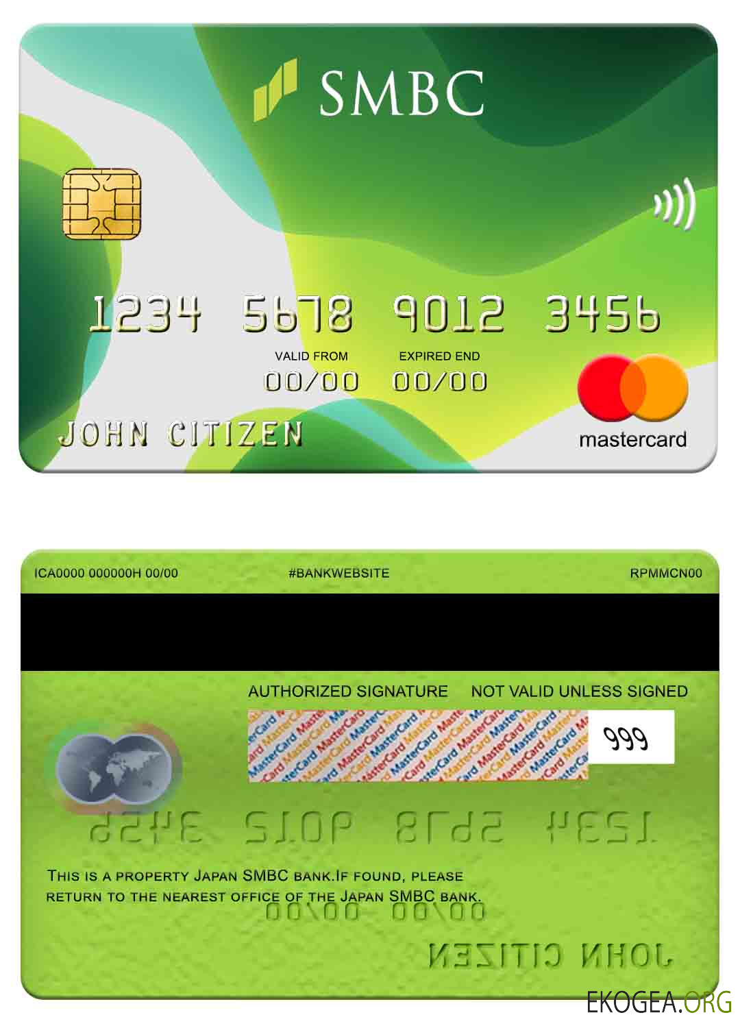 Mastercard de la banque SMBC japonaise
